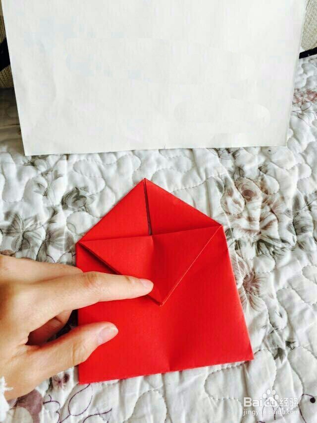 超简单的爱心的折法