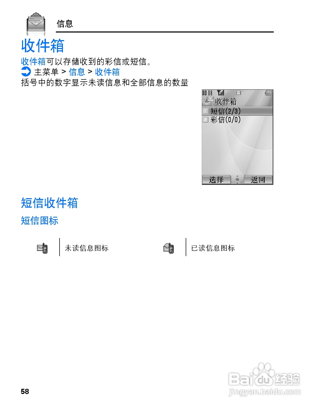松下vs3手机使用说明书:[6]