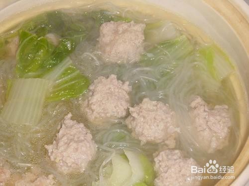 煮牛肉丸粉丝汤