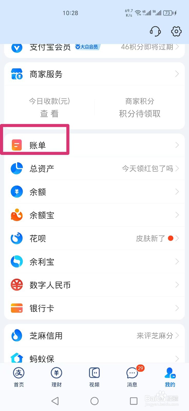 支付宝2024年总支出金额怎么查
