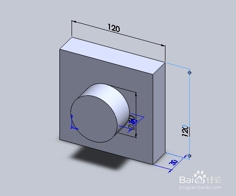 SolidWorks绘制零件图：[6]拉伸凸台