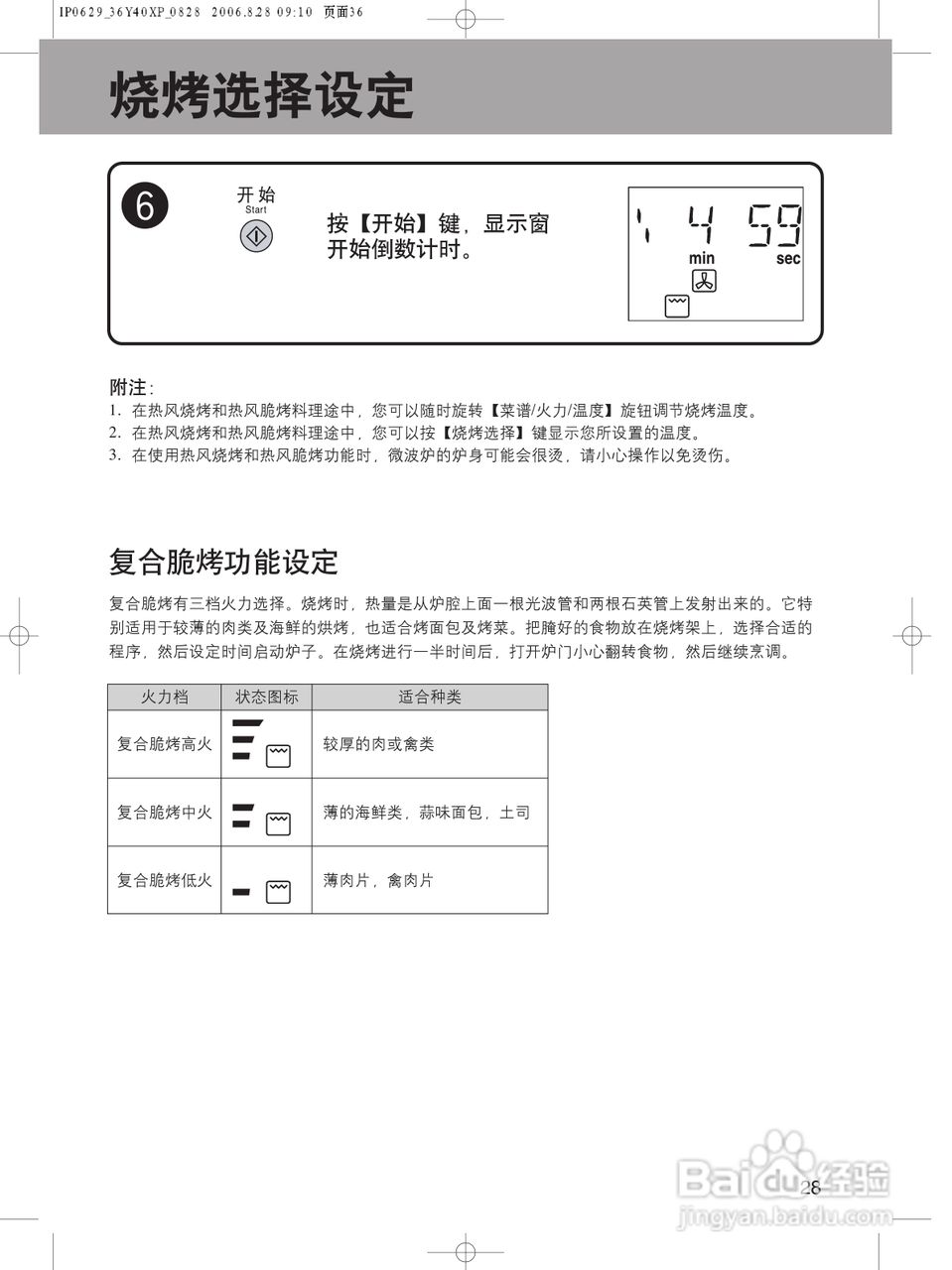 松下CS596A微波炉使用说明书:[4]