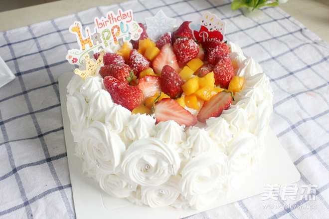 超简单草莓奶油蛋糕