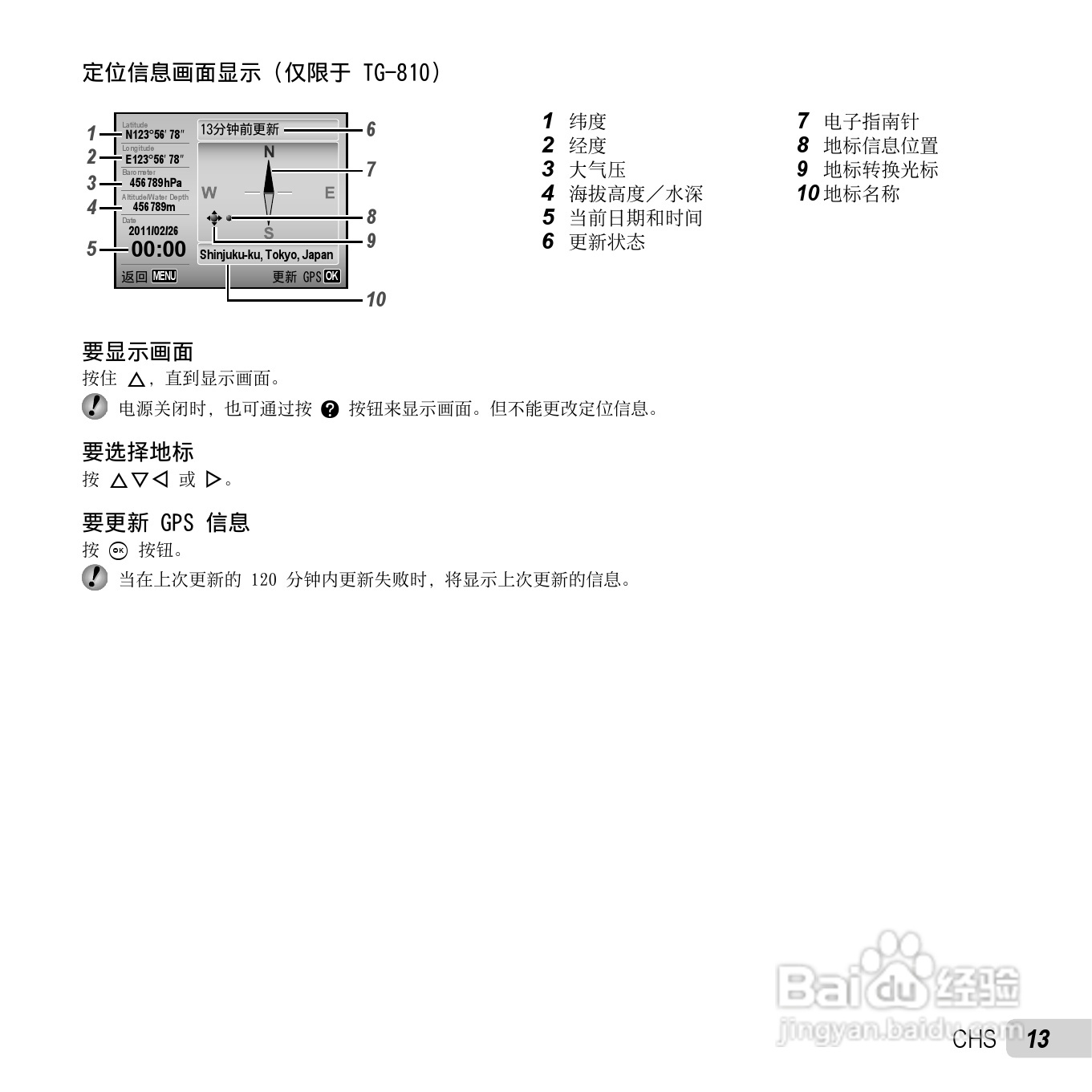奥林巴斯TG-810数码相机使用说明书:[2]