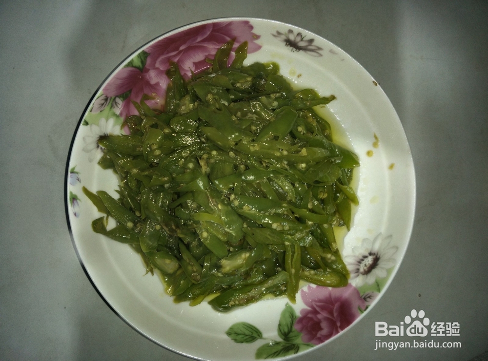 家常清炒小线椒