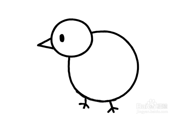 如何画一只小鸡