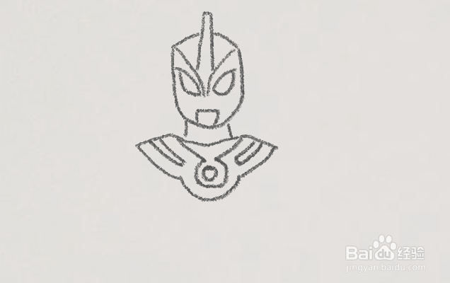 艾斯奥特曼简笔画