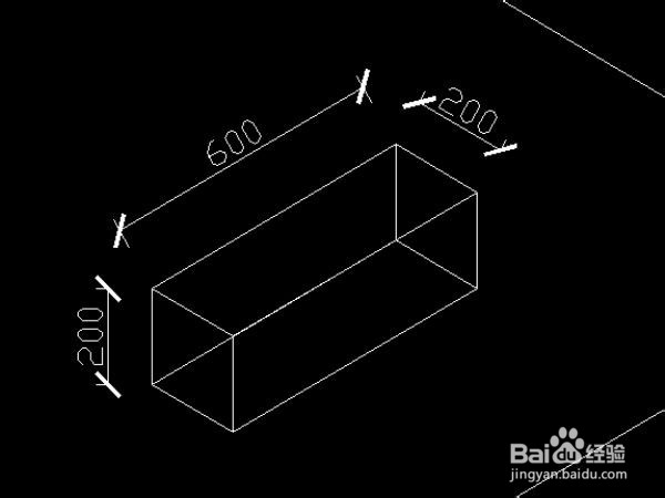 <b>在CAD中用斜二测方法绘制长方体</b>