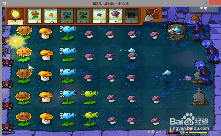 植物大战僵尸level2-4过关攻略
