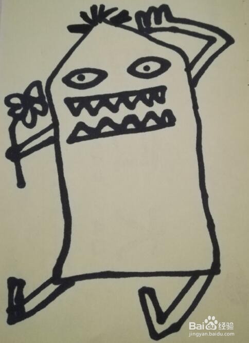 小怪兽的画法 小怪兽的简笔画