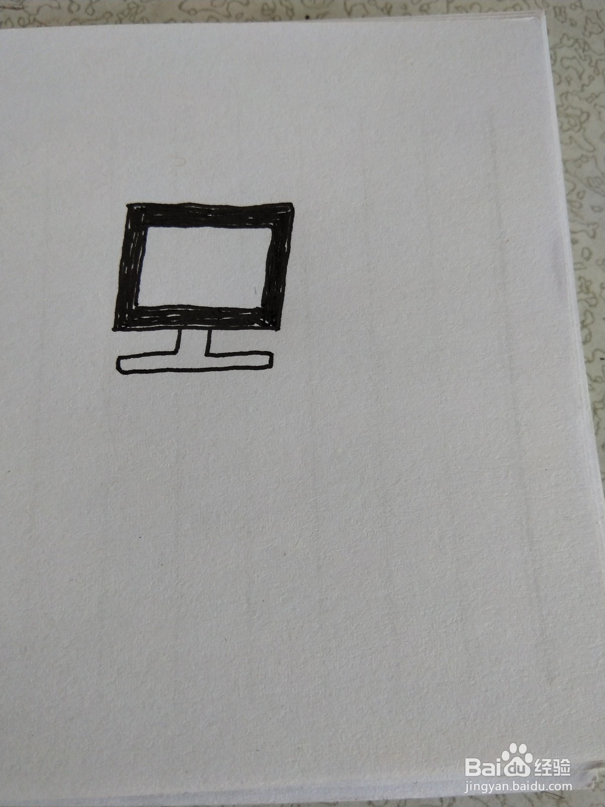 电脑的简笔画怎么画