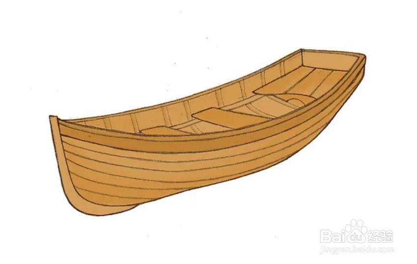 小木船怎么画古代图片