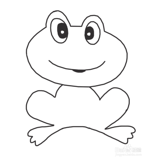 动物简笔画:青蛙