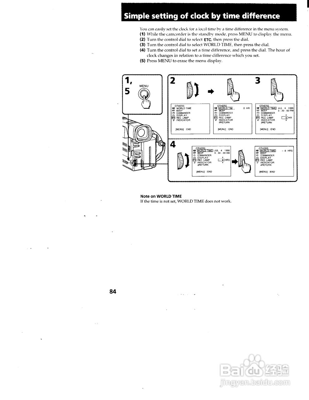 索尼CCD-TRV99模拟摄像机说明书:[9]