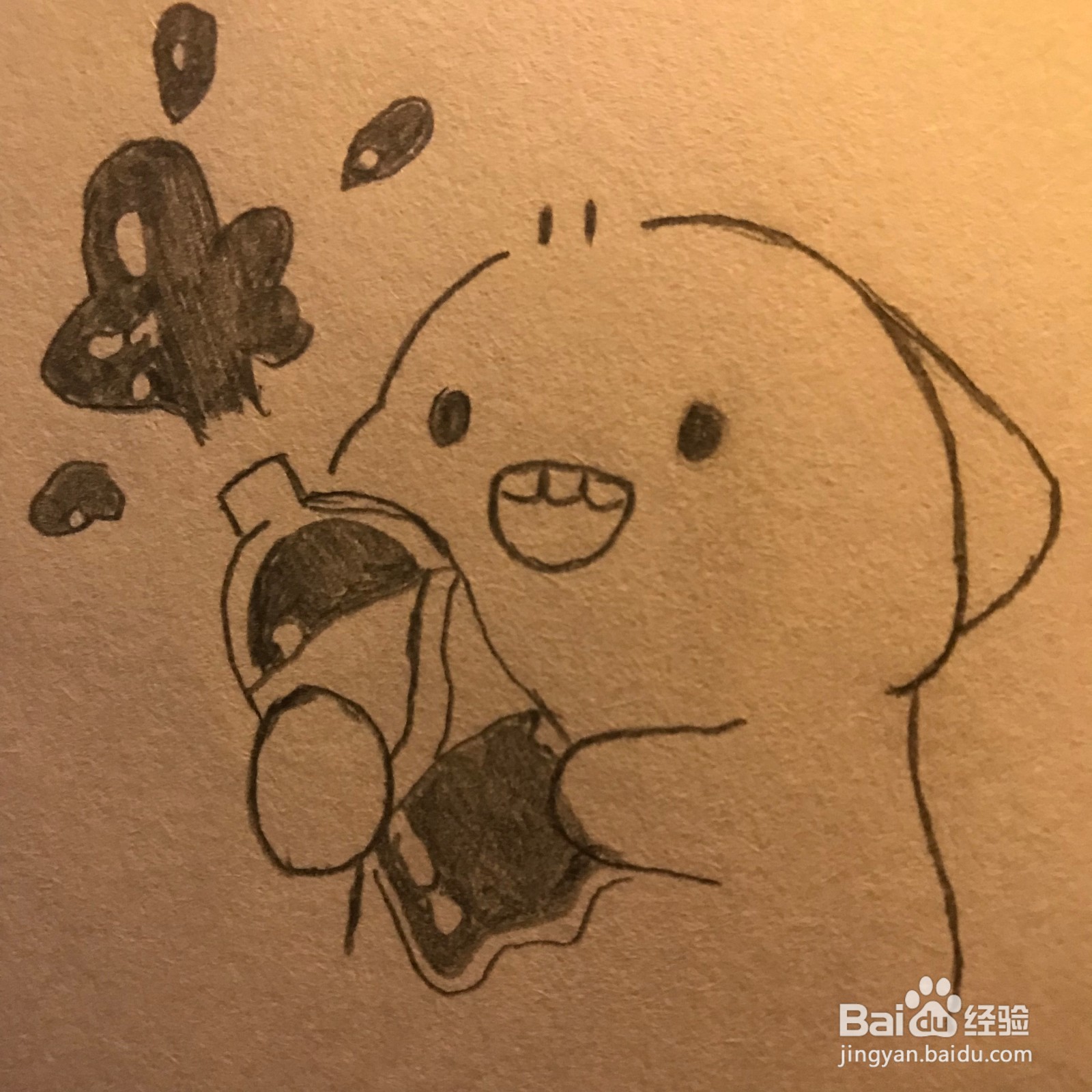 【简笔画教程】胖胖的小鲨鱼