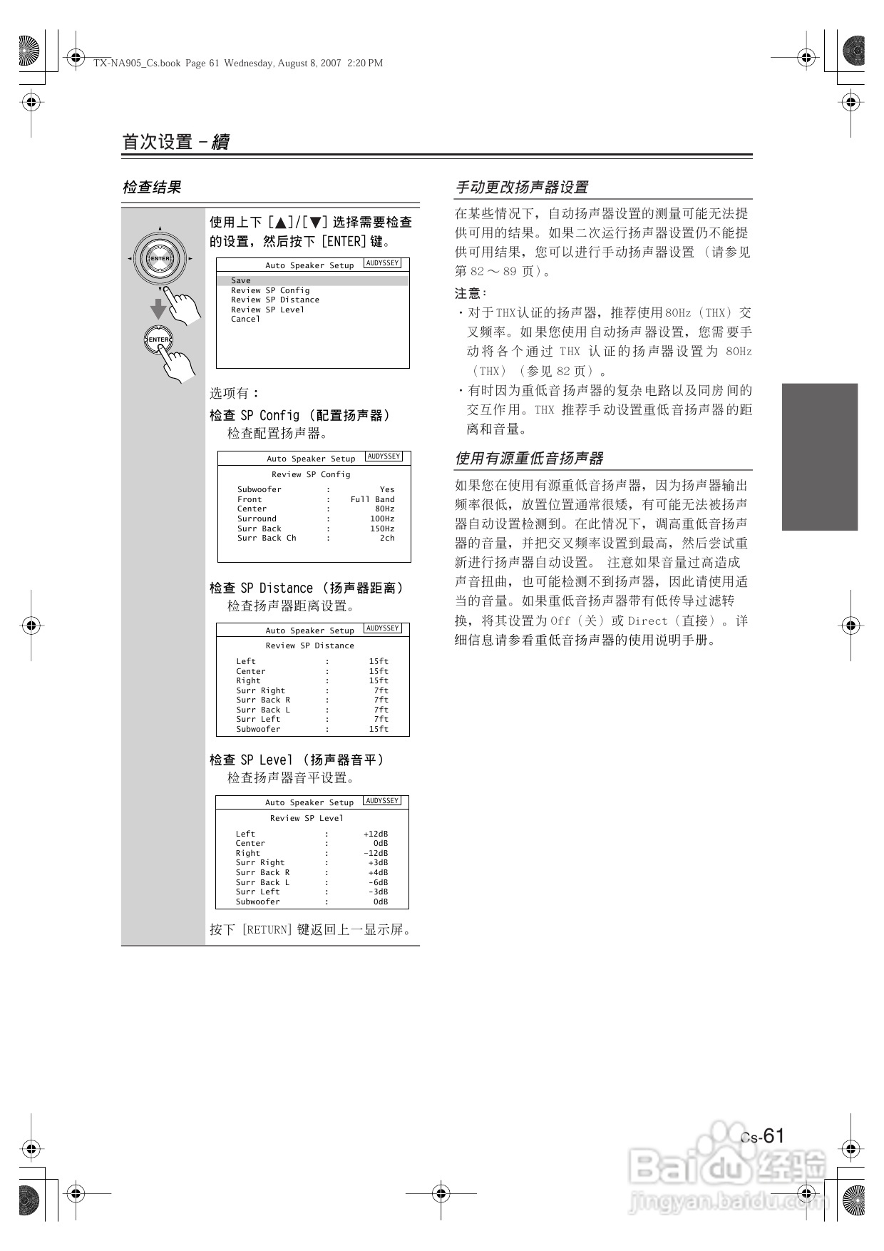 安桥AV放大机TX-NR905型使用说明书:[4]