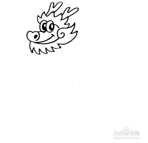 龙的最简单画法 百度经验