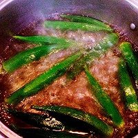 家常菜凉拌秋葵