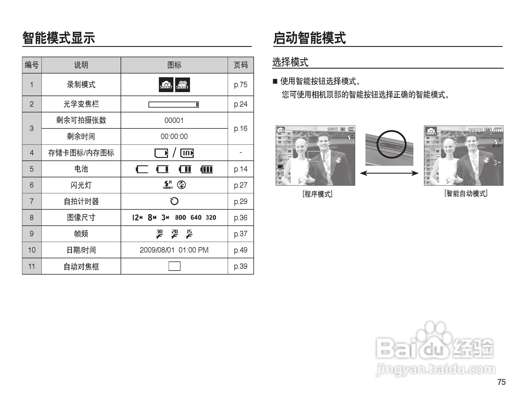 三星ST45数码相机使用说明书:[8]