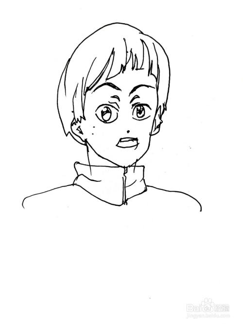 电视动画 Free 系列之似鸟爱一郎简笔画 百度经验 电视动画 Free 系列之似鸟爱一郎简笔画 百度经验