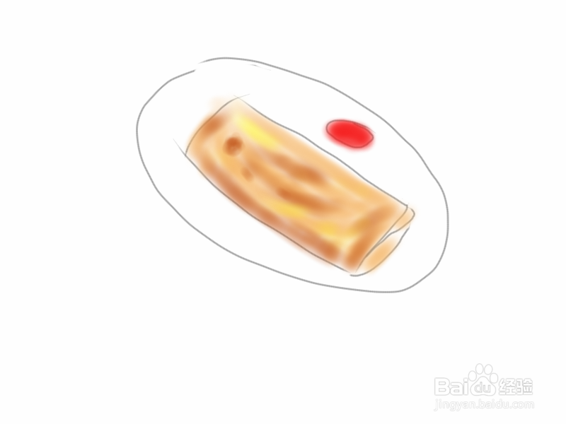 手绘系列之如何画鸡蛋卷