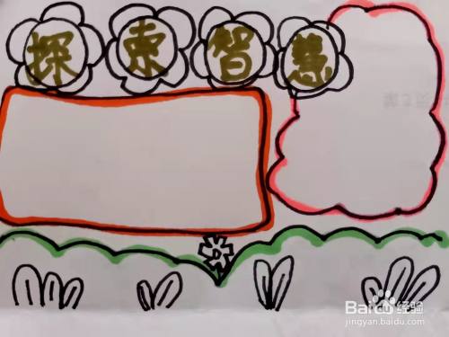 怎样画"探索智慧"的手抄报?
