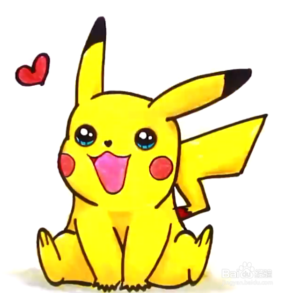 皮卡丘的简笔画怎么画