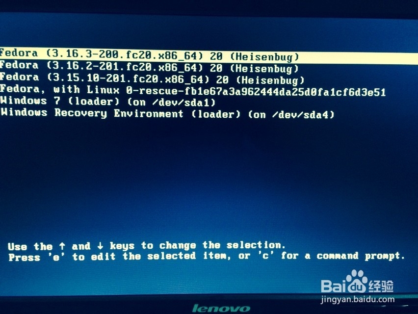 重装win7后恢复fedora引导