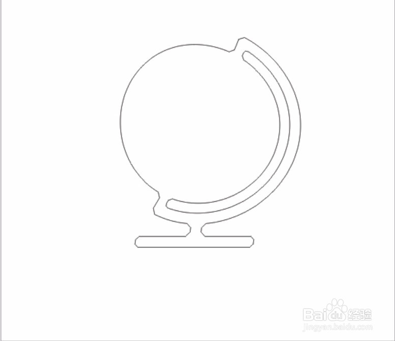 地球仪图片简笔画设计