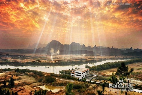 实战经验:PS怎样给霞光图片增加耶稣透射光