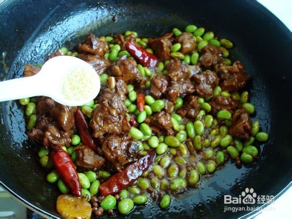 毛豆烧鸭的做法