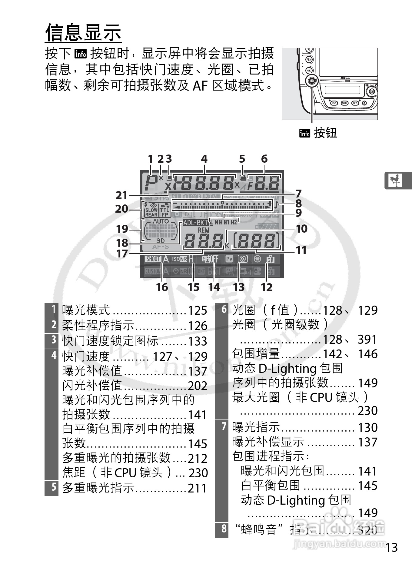 尼康D4数码相机使用说明书:[5]