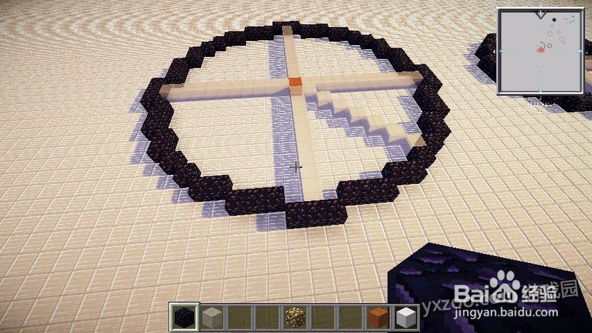 我的世界圆形怎么做