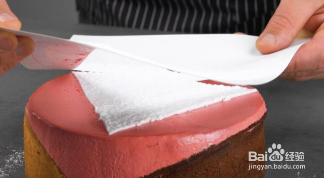 如何制作几何图形的覆盆子蛋糕