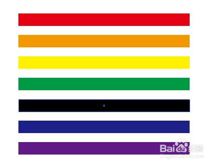 7色彩虹颜色排序图图片