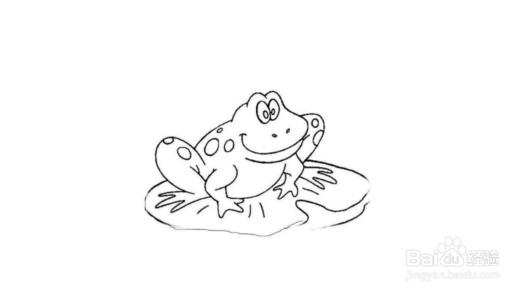 青蛙简笔画画法教程