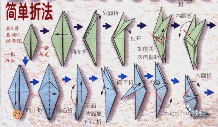 星座折纸教程--射手座（人马座）