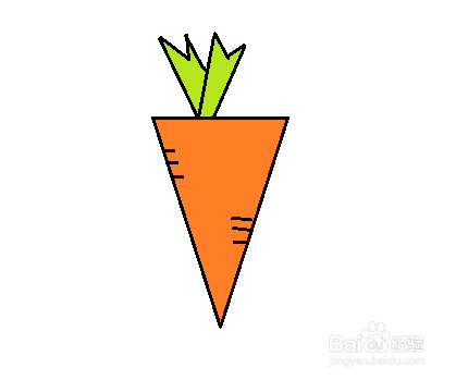 如何画萝卜的简笔画