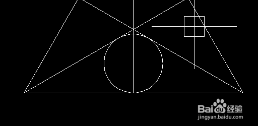 AutoCAD如何在三角形内画六个相同的圆