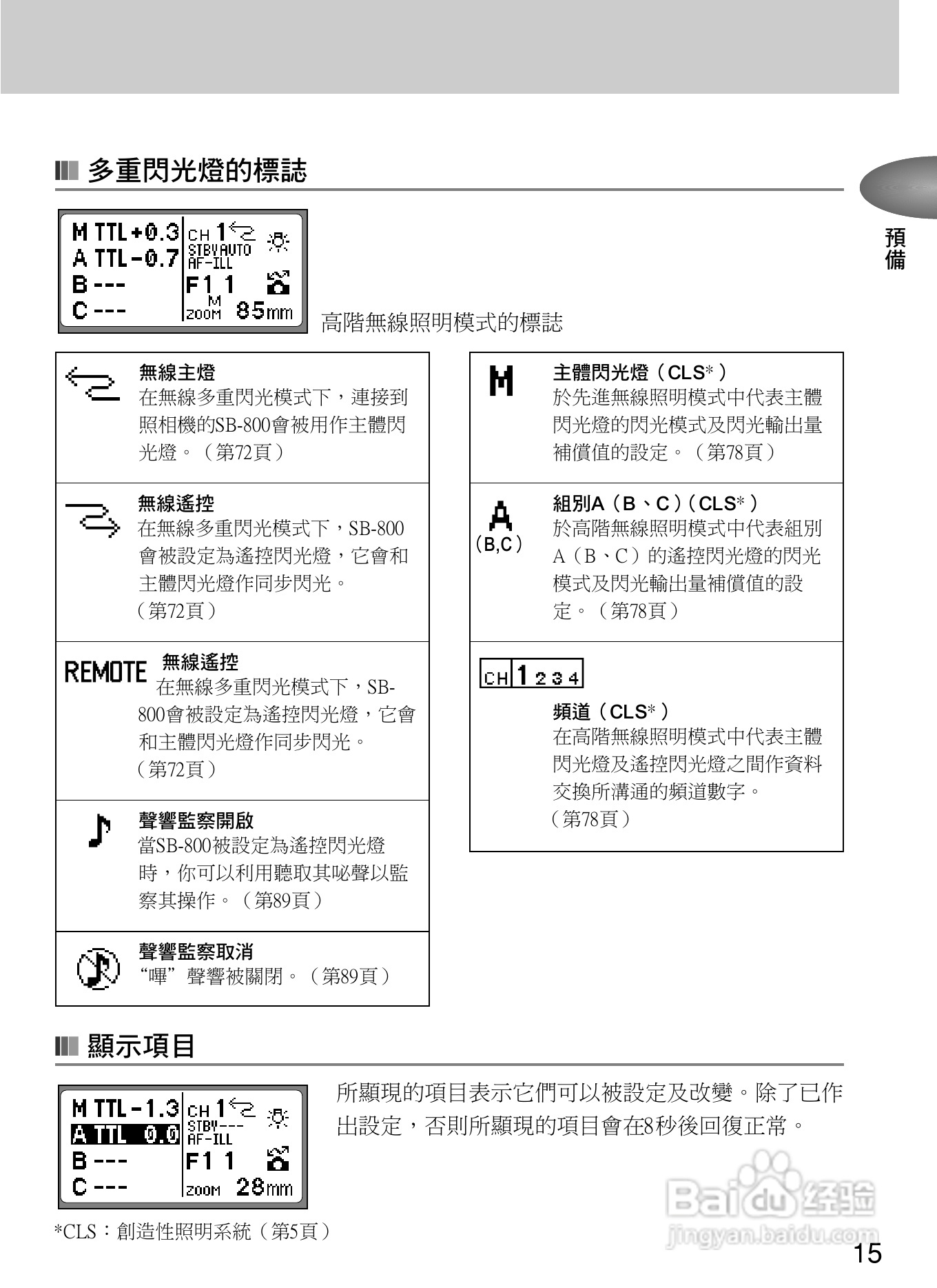 Nikon SB800自动对焦闪光灯使用说明书:[3]