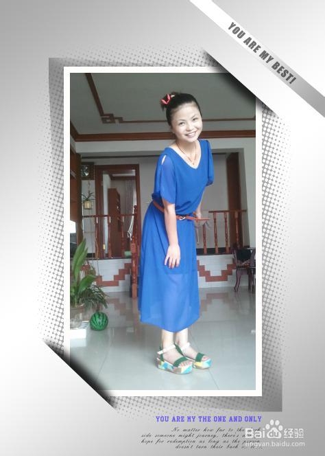 PS做照片相框卡角效果,PS做个人照片个性相框