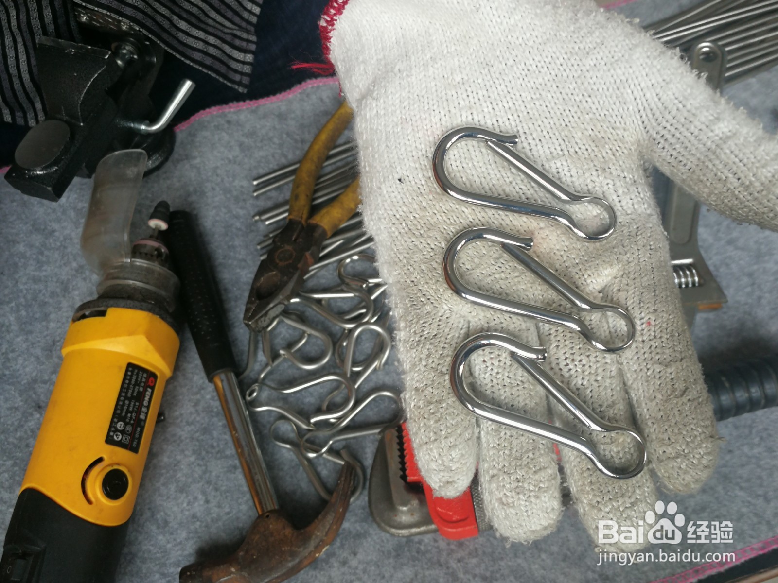 手工打造5毫米粗不锈钢钥匙扣 皇品堂钥匙扣