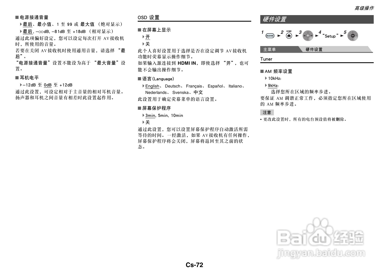 安桥TX-NR818音响功放说明书