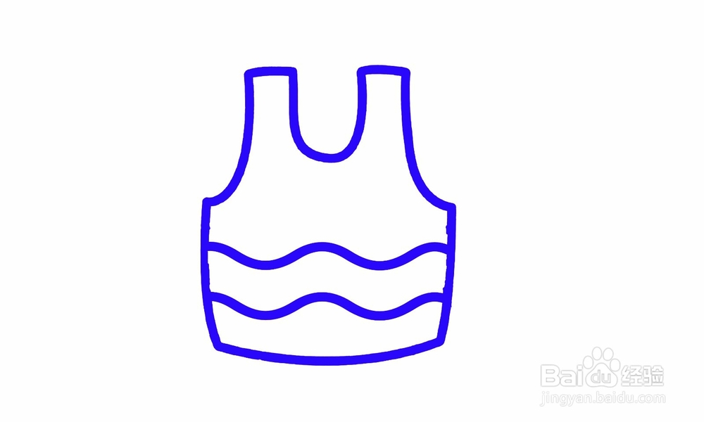 简笔画背心怎么画？