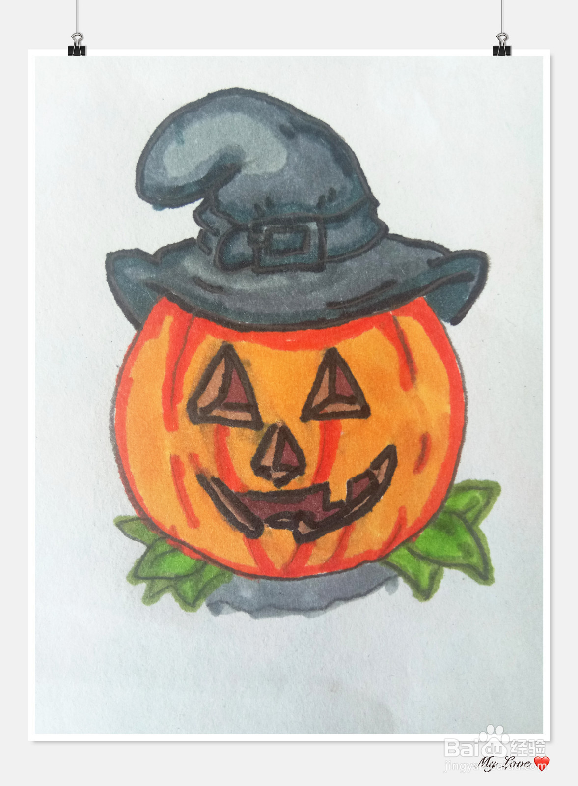 万圣节的南瓜怎么画？