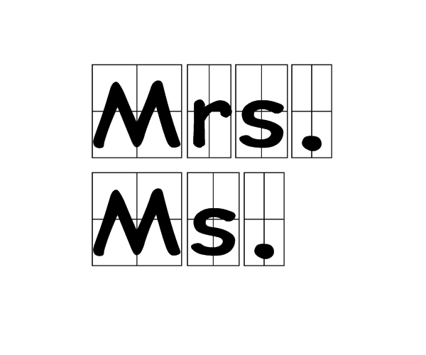 英语中Ms. 和Mrs. 有什么区别