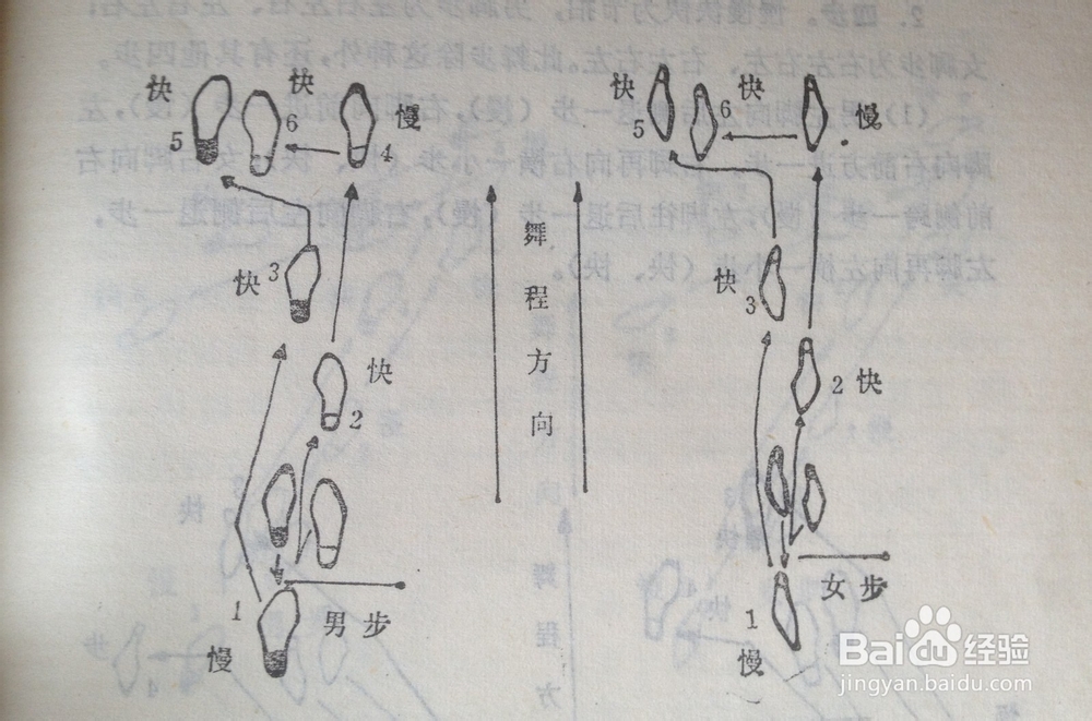 舞步分解图图片