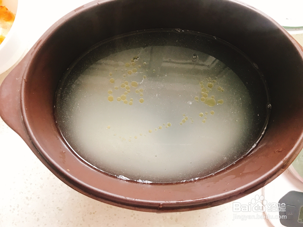 小白也能成功的干贝淡菜粥