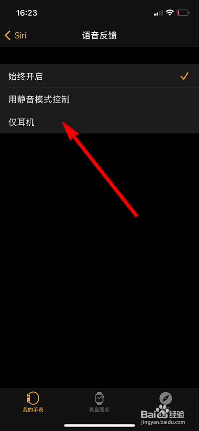 Apple Watch6语音反馈怎么设置仅耳机