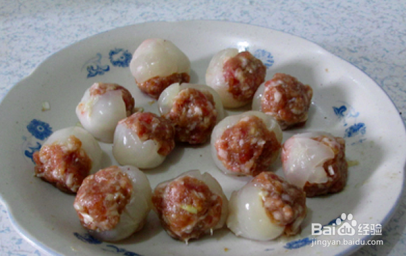 香酥荔枝丸子的做法